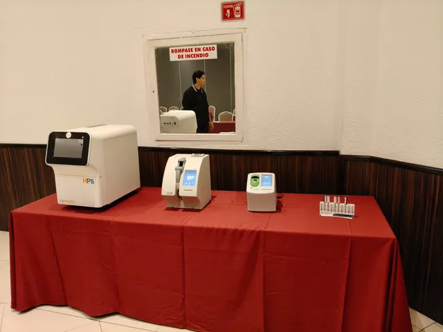 Equipos de diagnóstico preparados para una demostración